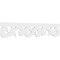 Ekena Millwork Hemlock Architectural Grade PVC Running Trim, 8"H x 5/8"P x 48"L RUNP08X0625X48HEM - alternate 1